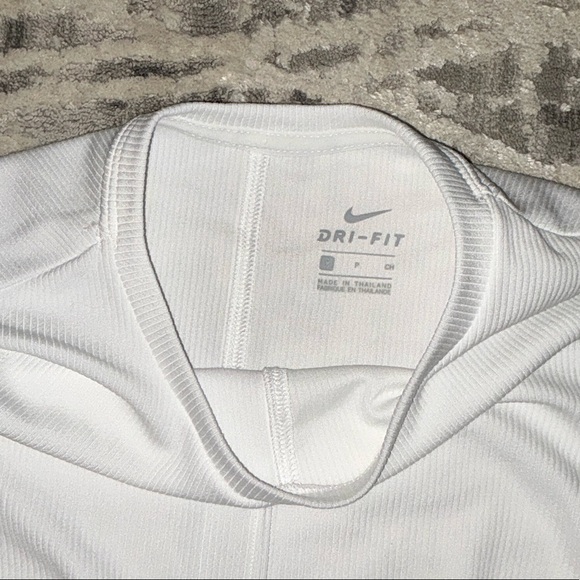 Nike Women's White Muscle Tee - Picture 2 of 2